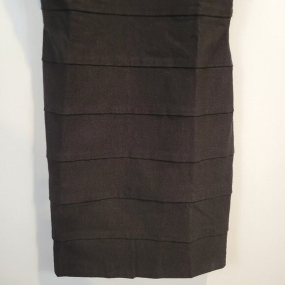 Trixxi | Beaded Round Neckline Cocktail mini Bandage Bodycon Dress Blue Black - Picture 3 of 6